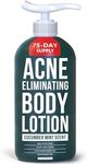 TreeActiv Acne Eliminating Body Lotion 8 fl oz Clears Body, Back, Butt and Shoulder Acne Anti-Acne Moisturizer Prevents Future Breakouts Cucumber Mint Scent