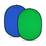 Neewer 5 x 6.5FT / 1.5 x 2M Photo Collapsible Reversible Two Sides Chromakey Green Blue Background Panel