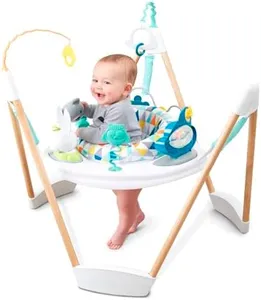 Evenflo Exersaucer Woodland Wonder Baby Activity Center - 13+ Colorful Activities with Full 360-Degree Spin and Enhanced Springs for Bouncing Fun