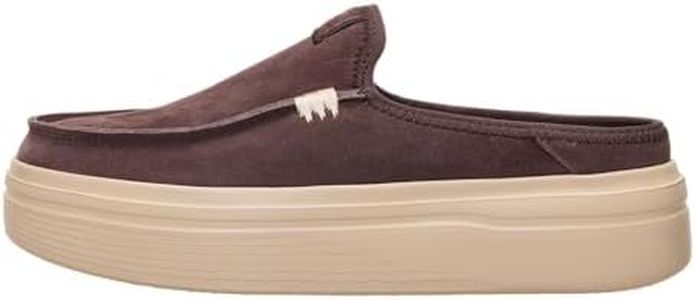 HEYDUDE Women's Austin Lift Platform Mule, Coffee Size 8 | Casual Slip-On Shoes | Lightweight, Comfortable, Stylish Everyday Footwear