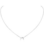 ChicSilver Women Moon Necklace Silver Moon Necklace 925 Sterling Silver Crescent Moon Pendant Necklace Dainty Simple Jewelry Gift Mother Gifts