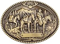 Horse Belt Buckle for Men, Punk Horse Oval Belt Buckle, Horses Rider Belt Buckle, Western Cowboy Belt Buckle, Best Man Belt Buckle, Wedding Belt Buckle Gifts (Gold)