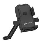 WeCool Metal B2 One Click Button Controlled Mobile Holder for Bikes/Motorcycle/Mobile Holder for Scooty, Ideal for Maps and GPS Navigation with Auto Locking, Anti Shaking, Anti Fall and Firm Grip