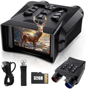 Night Vision Goggles - 4K Night Vision Binoculars for Adults, 3.0” HD Screen 9 Gear Infrared Monocular Camping Night Vision Scope for Men with 32GB TF Card