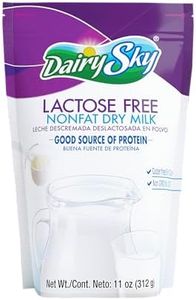 DairySky Lactose Free Milk Powder 11 oz - Skim Milk Powder, Non GMO Fat Free for Baking & Coffee, Kosher with Protein & Calcium | Great Substitute for Liquid Milk | RBST Hormone-Free