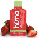 Hüma Chia Energy Gel, 12 Gels - Premier Sports Nutrition for Endurance Exercise (Strawberries)