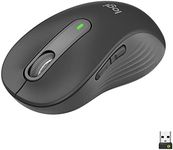 Logitech Signature M650 L Full Size Wireless Mouse - for Large Sized Hands, 2-Year Battery, Silent Clicks, Customisable Side Buttons, Bluetooth, for PC/Mac/Multi-Device/Chromebook - Grey