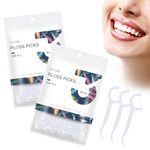 Dental Floss-200 Pcs Dental Floss Toothpick,Teeth Stick,Tooth Picks,Floss Picks,Teeth Cleaning (200 Picks)