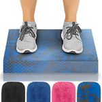 Vive Balance Pad - Foam Large Yoga Mat Trainer for Physical Therapy, Stability Workout, Knee and Ankle Exercise, Strength Training, Rehab - Chair Cushion for Adults, Kids, and Travel (Blue Gray Swirl)