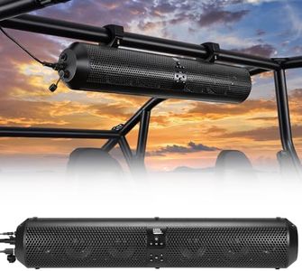 KEMIMOTO UTV Soundbar 28-Inch 6 Speakers SXS Sound Bar Wireless Control Bluetooth-Compatible X3 Speakers Compatible with Polaris Can am Talon CForce for 1.56"- 2.25" Roll Bar