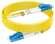 RamboCables 20ft(7m) LC LC OS2 Fiber Patch Cables Single Mode, Options 1ft~200ft, LC to LC Fiber Optic Cable Duplex, 10G SMF LSZH 9/125μm 2.0mm Cable Diameter