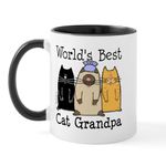 CafePress World's Best Cat Grandpa Mug 11 oz (325 ml) Ceramic Coffee Mug