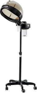 GarveeTech with Standing Hair Steamer - Cap for Deep Conditioning, Hydration, Dry Hair Treatment, Steam Cap, 4 Wheels, for Soft & Silky Hair