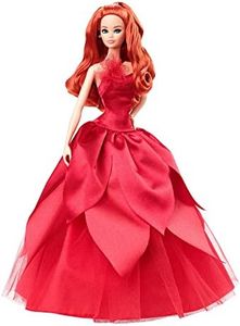 Barbi Barbie Signature 2022 Holiday Collectible, Exclusive Red Hair, Doll Stand, Displayable Packaging, Collector Gift