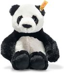 Steiff 75650 Soft Cuddly Friends Ming Panda 27 cm Cuddly Toy for Children - Cuddly & Soft Washable (075650), White/Black, 27 cm