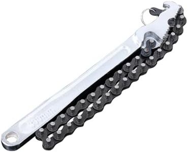12inch Chain Wrench,Heavy Duty Pipe Fitting Chain Wrench,Portable Plumbing Spanner,Adjustable Long Handle Wrench Tool for Oil Filter,Water Purifier Belt,Pipe Fitting ﻿