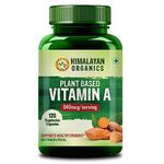 Himalayan Organics Plant-Based Vitamin A Supplement Supports Healthy Eye Sight | Natural Anti-Oxidant (120 Capsules)