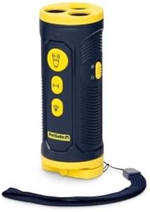 PetSafe Collarless Trainer – Ultrasonic Bark Deterrent – Handheld Anti Bark Device – High-pitched sound, Flashing Light and Variable Tone – Rechargeable Battery – Flashlight – Wrist Strap