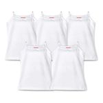 Real Basics Girls Cotton Full Slip (RB-G-SLIP-P5-34-White_White_3-4 Years)