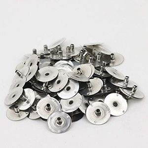 200pcs/20mm Candle Wick Tabs Metal,Metal Candle Wick Sustainer Tabs,Wick Base for Candle Making