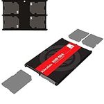 Kiorafoto Credit Card Size SD Memory Card Case Storage SD Holder Protector for 4 SD Cards, SDHC SDXC Card Carrying Holder