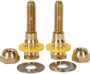Fluidmaster 7110A-001-P10 Setfast Self-Adjusting Toilet Bowl to Floor Bolts, 5/16 in. x 1-1/2 to 2-1/4 in, Brass