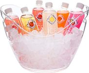 NJ OVERSEAS Ice Buckets For Parties - Clear Beer Bucket Tub, Ice Bucket For Beer, Ice Bucket, Wine Bucket, Beer Bucket For Party, For Bar And Home Party : 1 Pc.