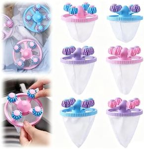 Washing Machine Hair Filter Mesh Bags for Hair and Debris, Floating Hair Filtering Mesh Removal, Upgraded Floating Filter Bag, Mesh Filter Bags Catch All The Hair for Washing Machine (6)