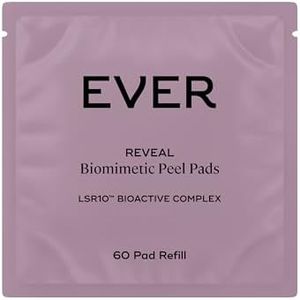 EVER Reveal 60-Pad Refill Biomimetic Peel Pads with LSR10 — Daily Exfoliating Treatment (Azelaic + Caviar Lime)