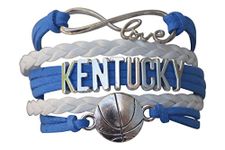 Infinity Collection University of Kentucky Bracelet- Kentucky Wildcats Basketball Bracelet & Perfect Basketball Fan Gift