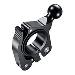 YELLOWFIN Aluminium Alloy Quick Release Clamp Mount Base Compatible with Motorcycle | Scooter | Bicycle (C3-Quick Release 17 MM Ball)