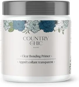 Clear Bonding Primer - Chalk Style Furniture Paint Surface Prep Clear Primer Base Coat - Adhesive Furniture & Decor Primer for Laminate, Glass, Metal, Oil-Based Paint or Stain - Quart (32 oz)