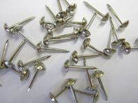 100 Small 6mm Upholstery Nails Furniture Studs PINS Nickel Chrome Plated