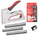 KROST 3 in 1 Kangaro Miles All Metal Body Ts-2313A Gun Tacker, Staple Gun with Free F-12mm Brad Nails (18 Gauge) 15000pcs, Red