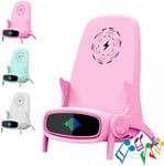 Wireless Charger for iPhone 15w Wireless Charger Mini Chair Wireless Fast Charger Multifunctional Phone Holder Cute Creative Gifts Phone Stand for Desk (Pink)