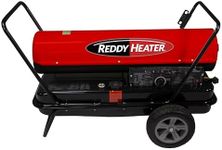 Reddy Heater Forced Air Heater 140,000-180,000 BTU, Multi-Fuel Kerosene, Electric, Outdoor/Indoor, 600 CFM, 120V, Built-in Thermostat, 13 Gallon Tank, CSA Certified - RFA180CV