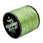 Waline Super Strong 8 Strands Braided Fishing Line 300m 500m PE Fishing Line Multifilament 20lb 30lb 40lb 50lb 60lb 80lb Sea Fishing Braid Line (Army Green, 50lb/0.33mm/ 300m(328yds))