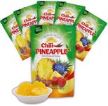 Dried Chili Pineapple Original Flavor,100% Vagan, Non-GMO, Glutten Free (All Natural Ingredients) Reseable Bag - Crunchy & Munch Snack (8 oz 6 Pack)