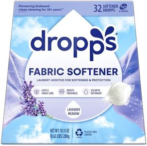 Dropps Fabric Softener | Lavender Eucalyptus, 32 Pods | For Softness & Long-Lasting Fragrance | Low-Waste Packaging | Works In All Machines + HE | Powered by Natural Mineral-Based Ingredients