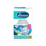 Dr. Beckmann Service-it Deep Clean Dishwasher Cleaner | Hygienically cleans and removes bad odours | Incl. wet wipe | 75 g