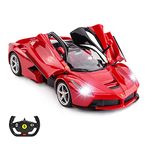 RASTAR LaFerrari Remote Control Car, 1:14 Ferrari Remote Controlled Toy Car, RC Cars for Kids Boys Adults, Red Ferrari Car