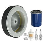 Anxingo 15400-PLM-A02 Oil Filter Air Filter Kit Replacement for Honda GX630 GX660 GX690 Engine Lawnmower Replace 17210-Z6L-010