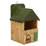 Nature Forever Nest Box for Robin and Other Garden Birds, Brown