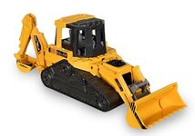 PRIME DEALS 2 in 1 Bulldozer and Excavator Construction Toy Vehicle (Excavator and Bulldozer Yellow)