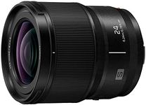 Panasonic LUMIX S Series Camera Lens, 24mm F1.8 L-Mount Interchangeable Lens for Mirrorless Full Frame Digital Cameras, S-S24 Black