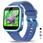 meoonley Kids Smart Watch with Puzzle Games HD Touch Screen Camera Video Music Player Pedometer Alarm Clock Flashlight Fashion Kids Smartwatch Gift for 6-13 Years Old Boys Girls Toys