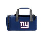 FOCO - NFL Officially Licensed Team Logo Insulated Lunch Box Cooler Duffel Bag with Zippered Side Pocket (New York Giants)