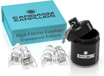 Eargasm High Fidelity Earplugs with Transparent Filters - Reusable Noise Reduction Hearing Protection Ear-Plugs with Carrying Case for Motorcycle, Concerts, Festivals, Raves, Live Events, Sports