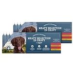 by Amazon Complete Food for Adult Dogs, Meat Selection in Gravy, 4.8 kg (48 Packs of 100g)