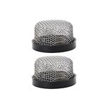 Yeesonda 2 Pack of Stainless Steel Mesh Strainer 3/4"- 14, Aerator Screen Strainer Stainless Compatible for Livewell Pump and Baitwell